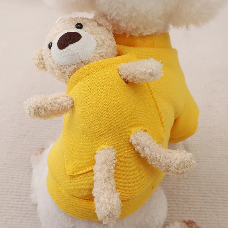 Hoodie with Teddy in the Pocket