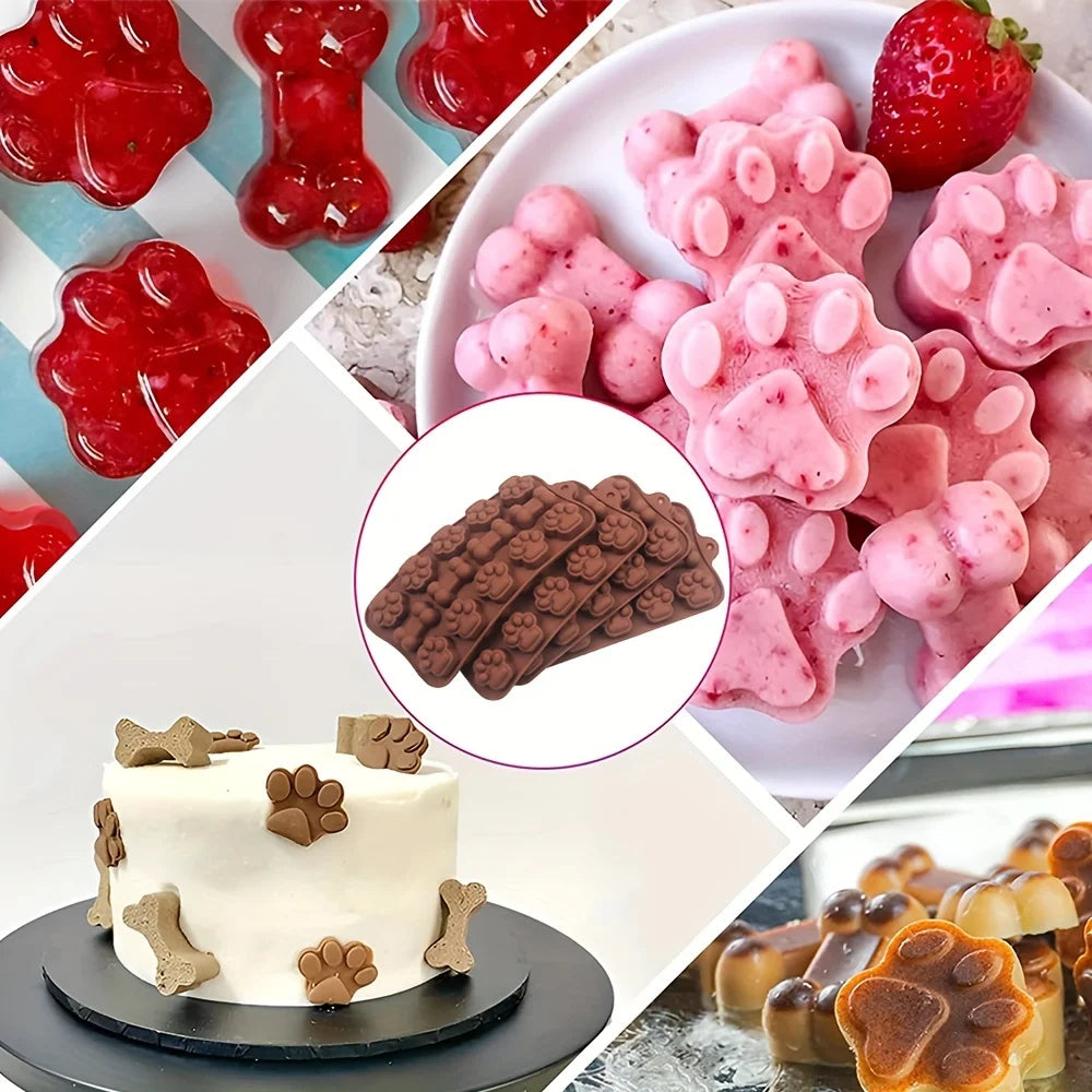 Bone and Paw Silicone Treat Mould