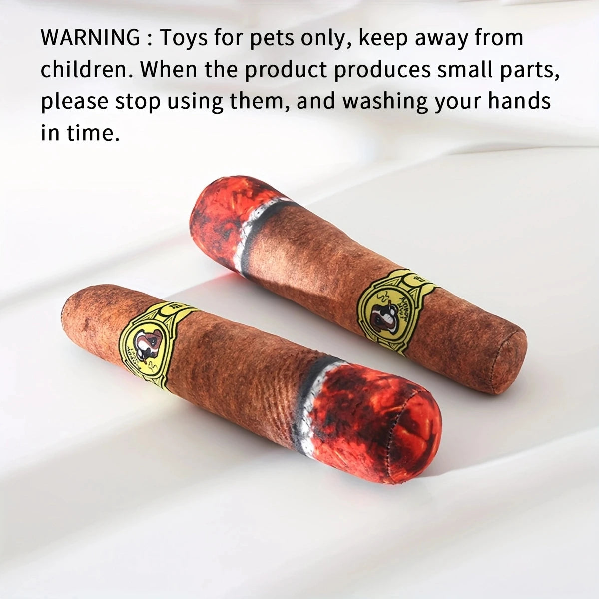 Plush Cigar Chew Toy