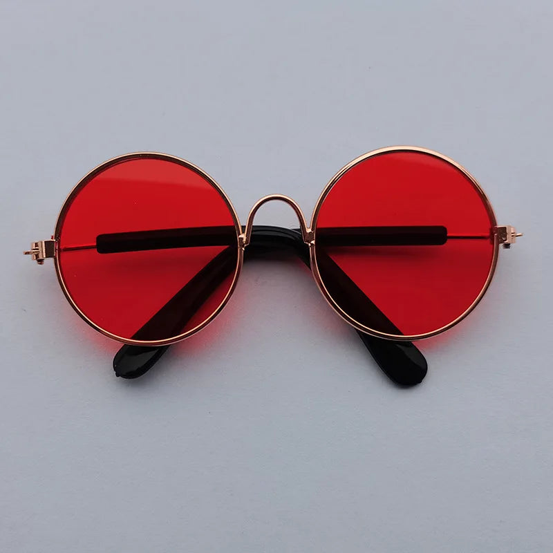 Round Pet Sunglasses - Red