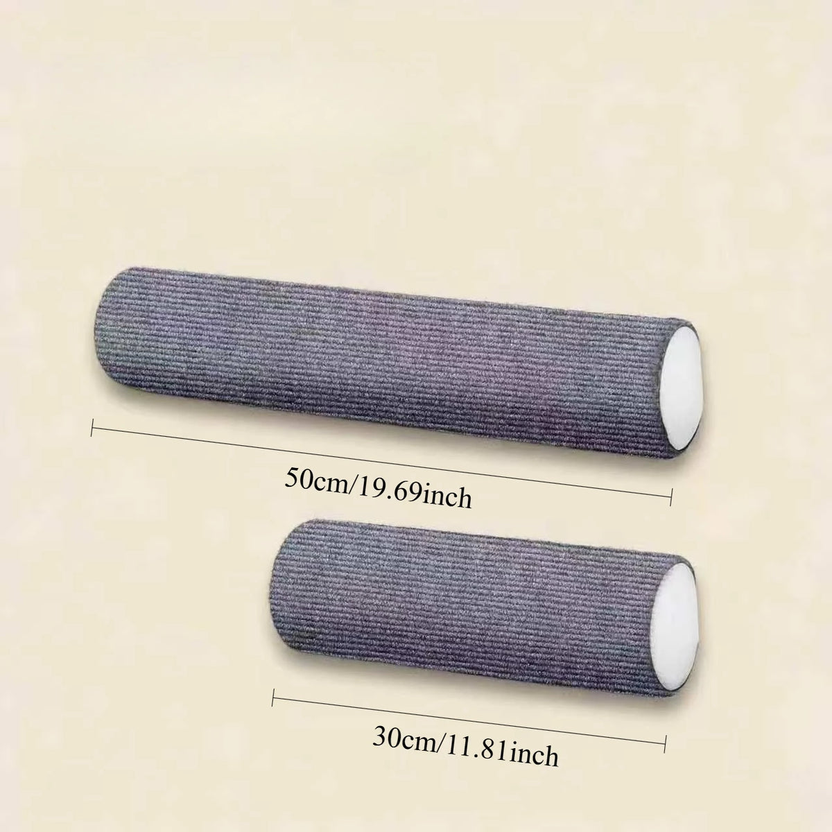 Wall-Mounted Cat Scratching Roll - Light Grey / 30 cm
