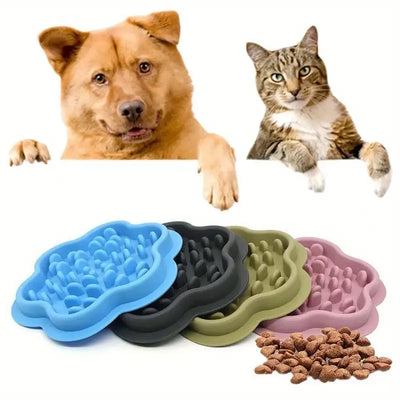 Flower Silicone Slow Feeder Dish