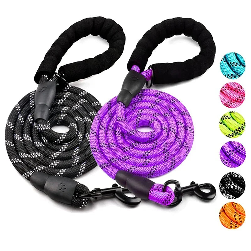 Reflective Nylon Rope Dog Lead