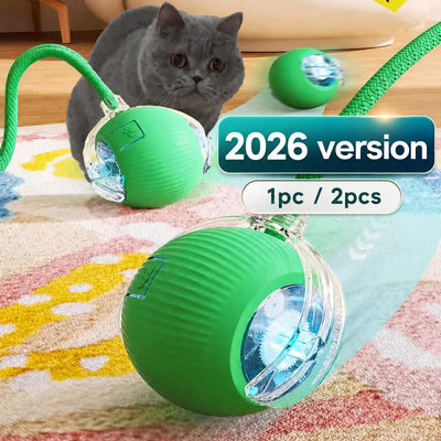 Automatic Rolling Ball Cat Toy, USB Rechargeable
