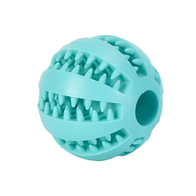 Rubber Treat Ball for Dogs - Blue / 6 cm
