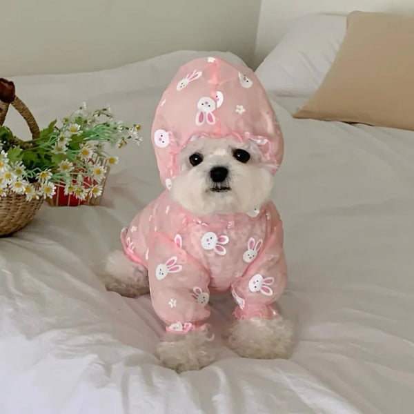 Mesh Four-Leg Summer Jumpsuit for Small Dogs
