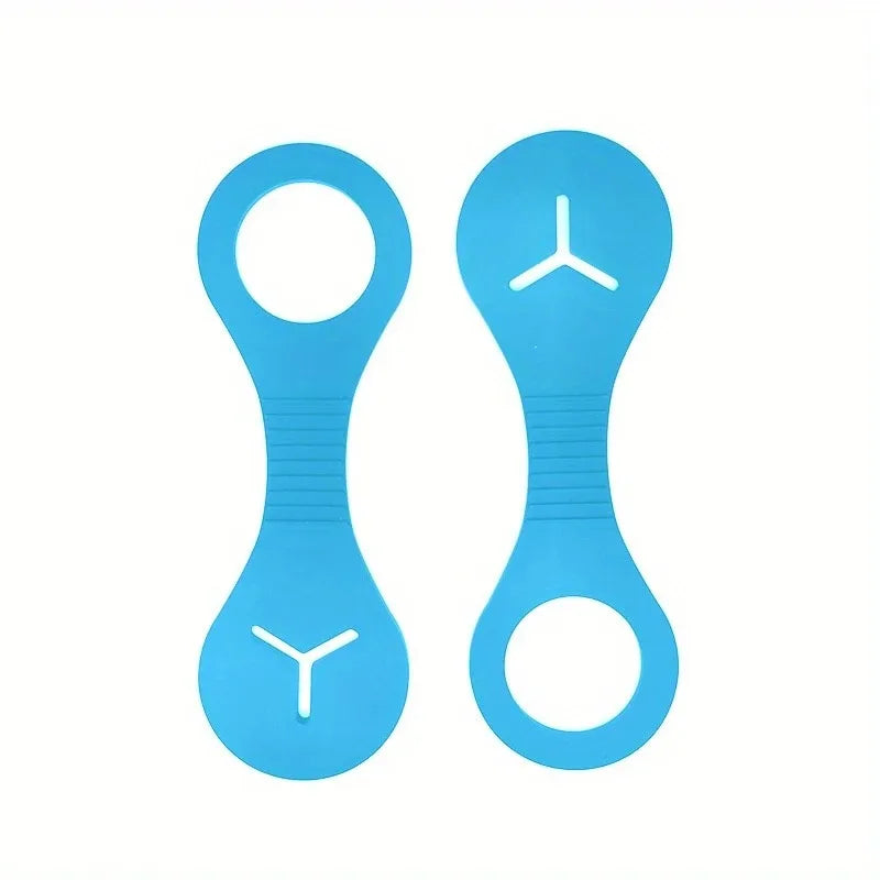 Silicone Poop Bag Holder Clip - Blue2