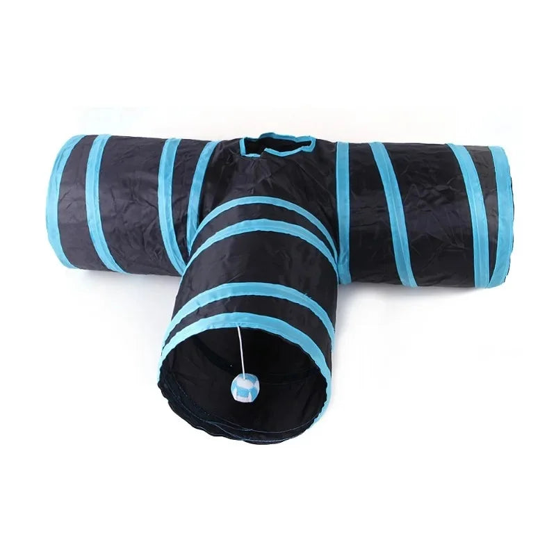 Pop-Up Cat Tunnel, Many Shapes - Short T-shape