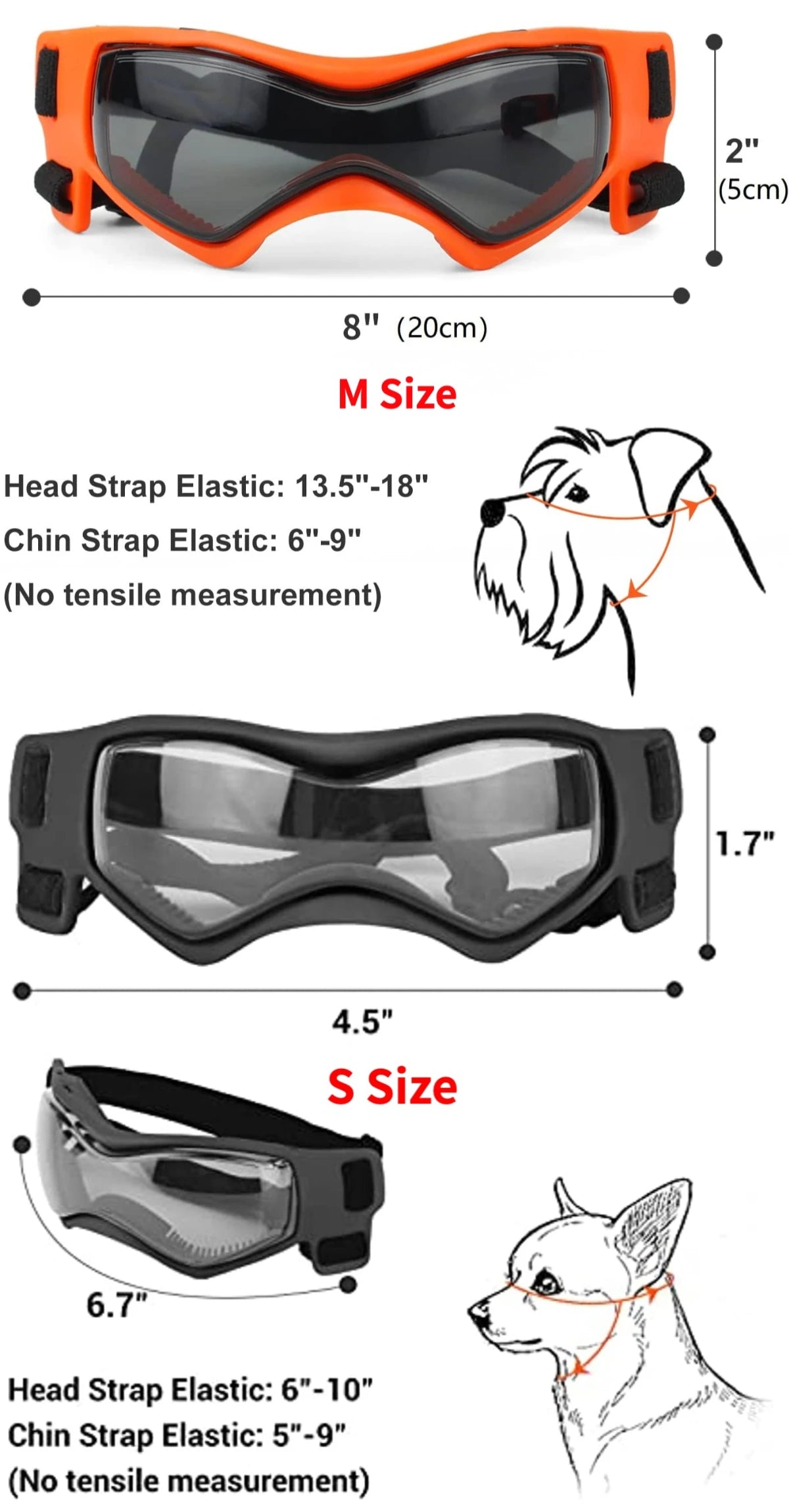 UV Goggles for Small and Medium Dogs