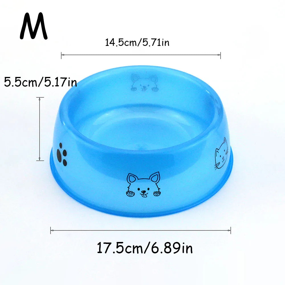 Clear Printed Pet Bowl