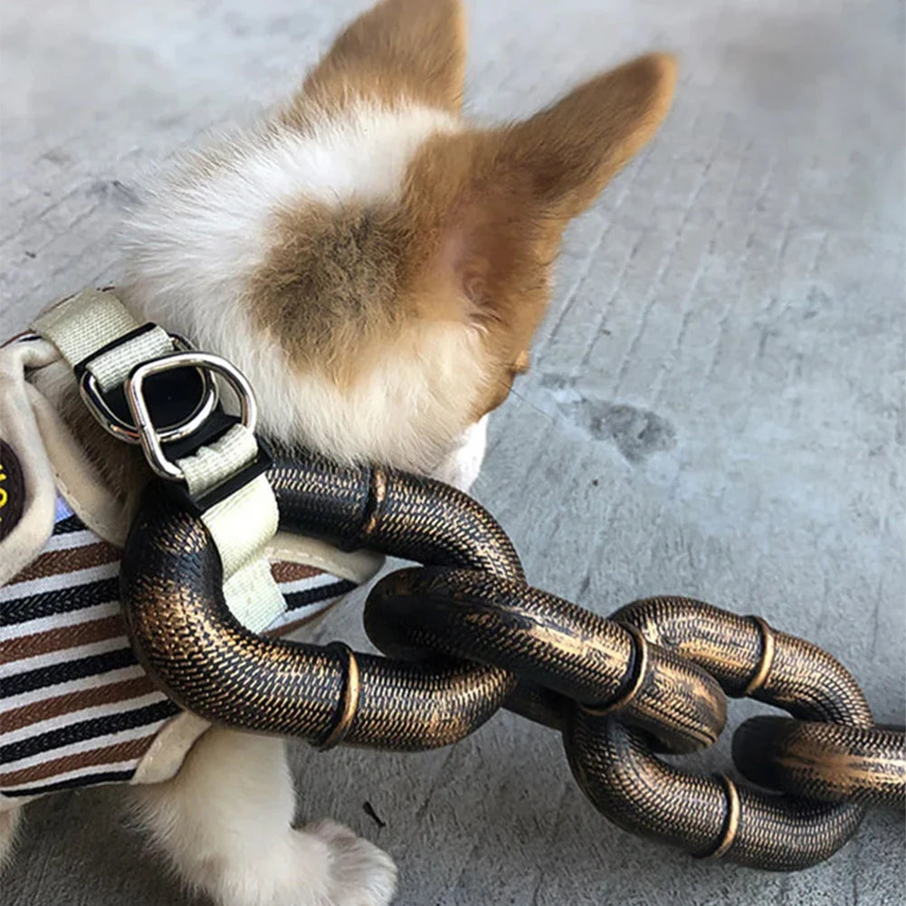 Novelty Chain-Look Dog Lead, 1.5 m