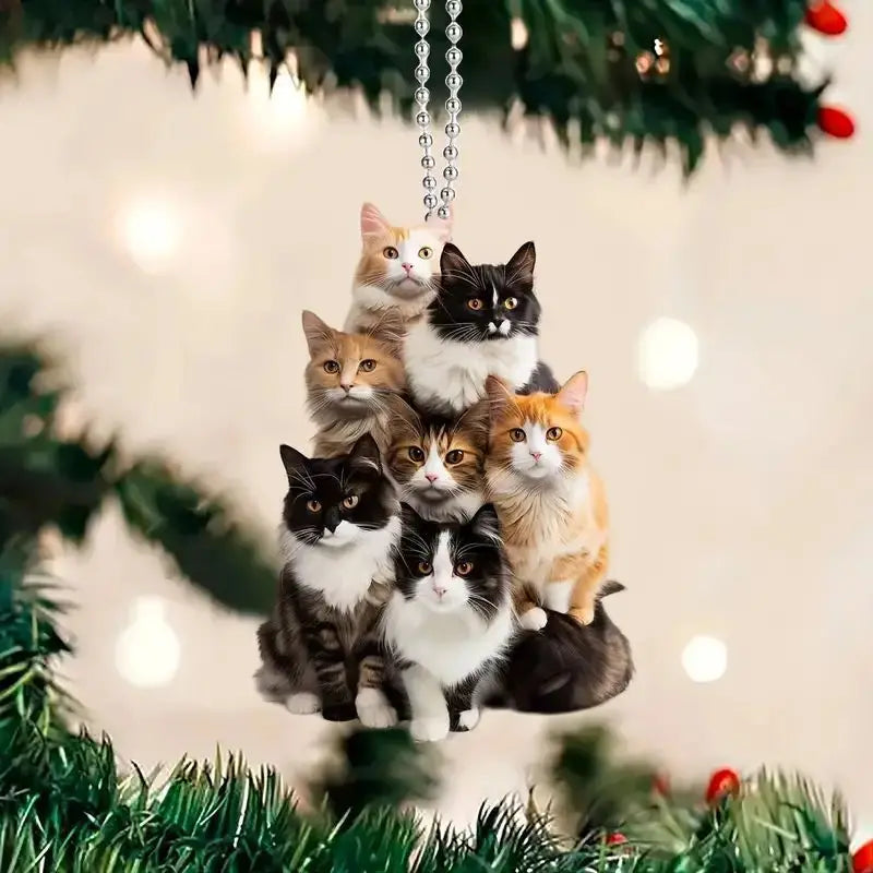 Hanging Cat Ornament