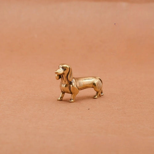 Brass Dachshund Figurine