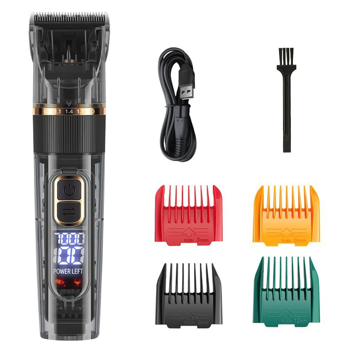 Rechargeable Pet Hair Clipper - Black