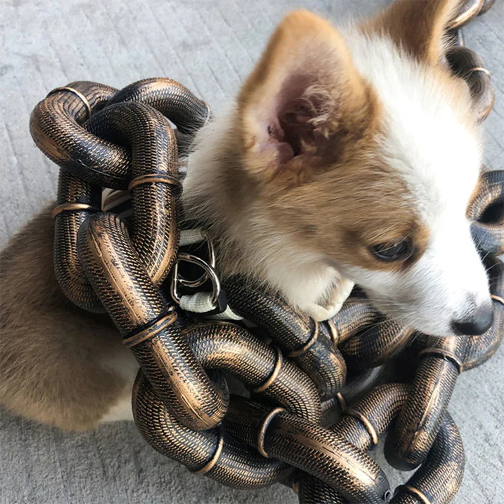 Novelty Chain-Look Dog Lead, 1.5 m