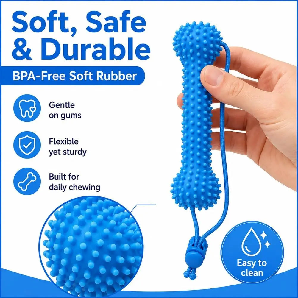 Dental Chew Toy with Rope for Dogs