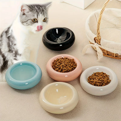 Ceramic Donut Cat Bowl