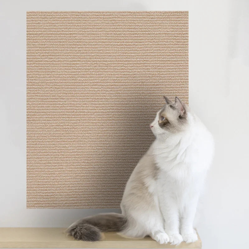 Self-adhesive cat scratching mat - Khaki