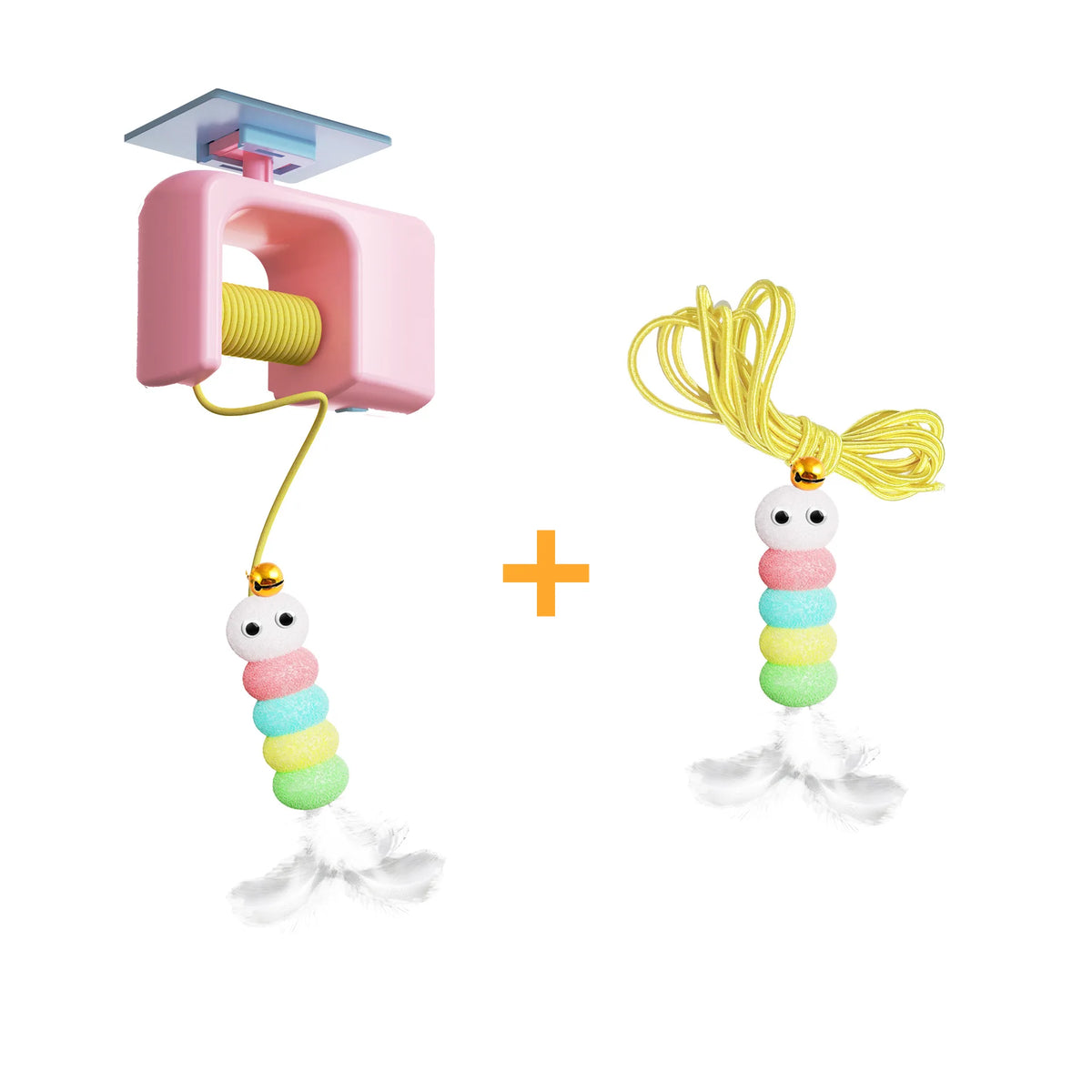 Automatic Door-Hanging Cat Toy - Pink
