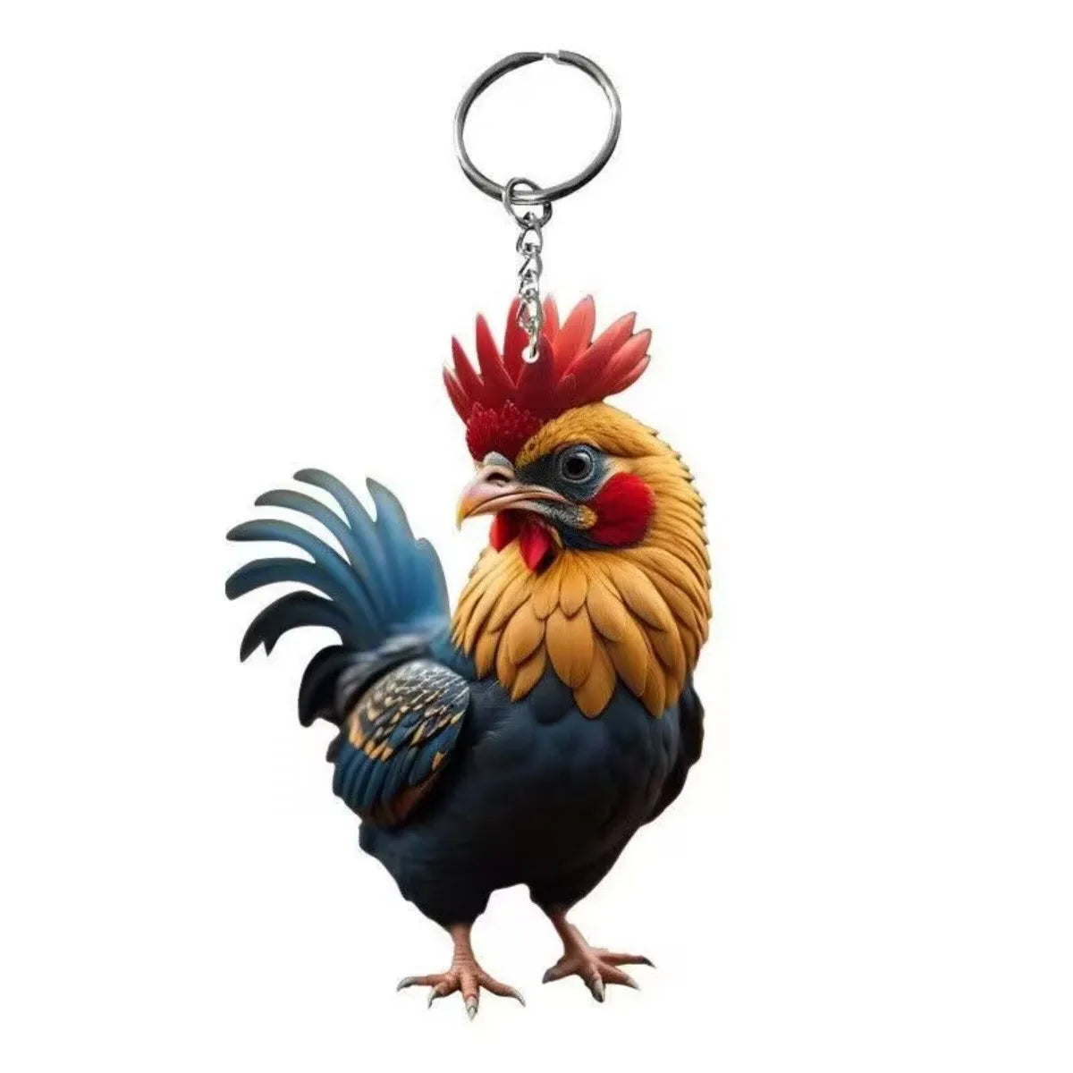 Acrylic Cat Keyring