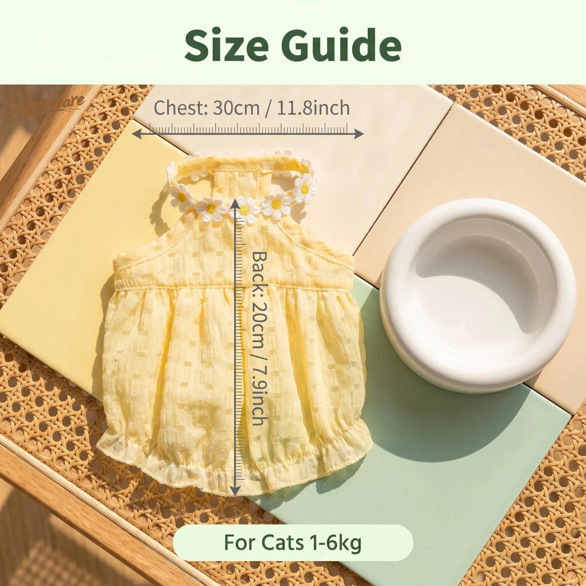Daisy Summer Dress for Cats