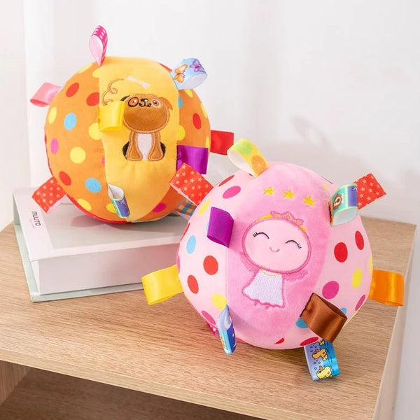 Ribbon Plush Squeaky Ball