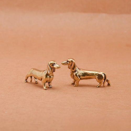 Brass Dachshund Figurine