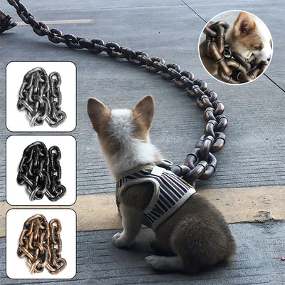 Novelty Chain-Look Dog Lead, 1.5 m