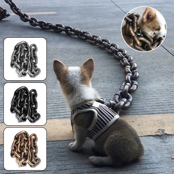 Novelty Chain-Look Dog Lead, 1.5 m