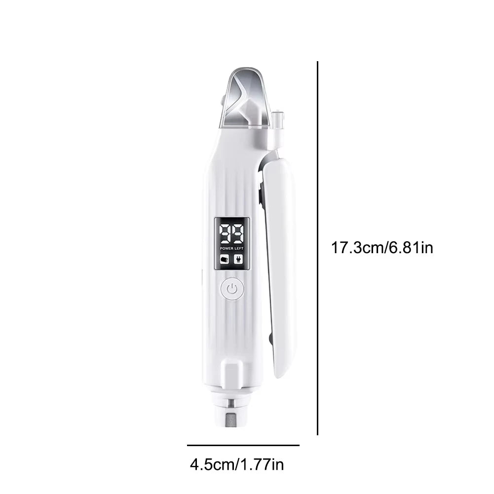 2-in-1 Electric Nail Trimmer and Grinder with LED