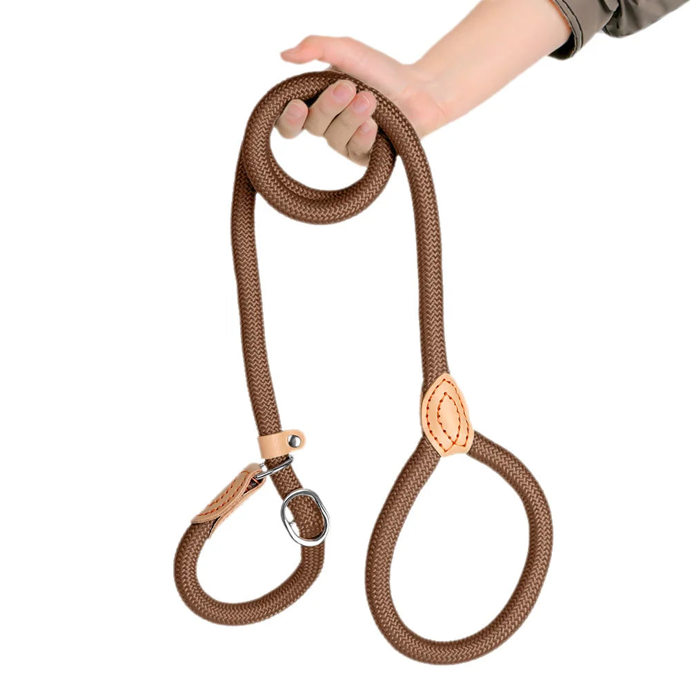 Braided Slip Lead, 1.5 m - 0.6 cm / Brown