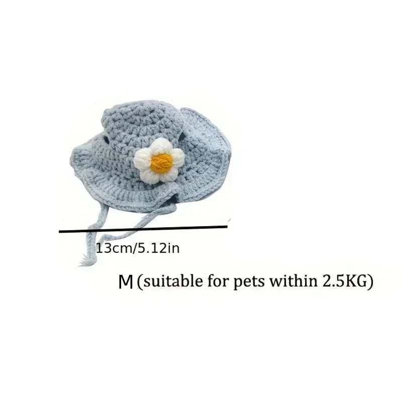 Knitted Hat for Cats and Small Dogs