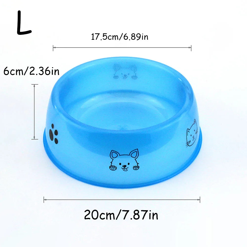 Clear Printed Pet Bowl