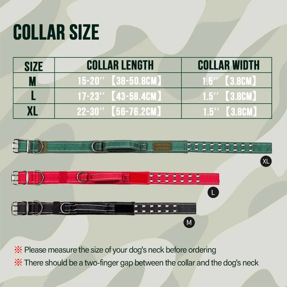 Heavy-Duty Tactical Dog Collar