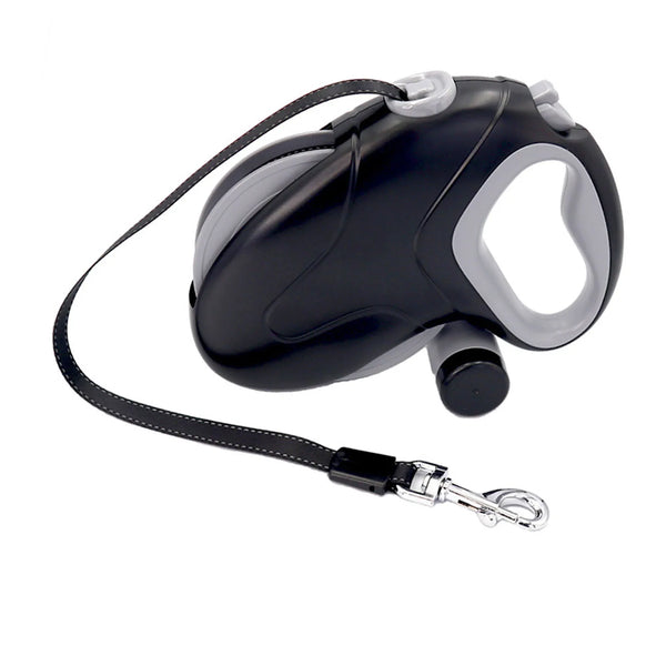 10 m Retractable Dog Lead with Bag Holder