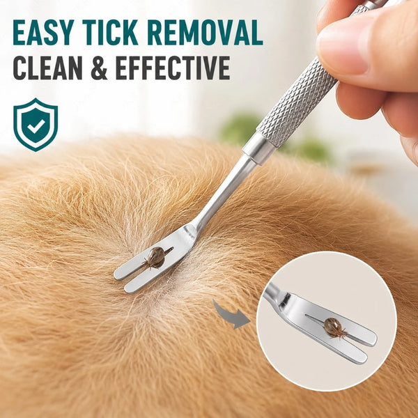 Tick Remover Fork and Tweezers Set