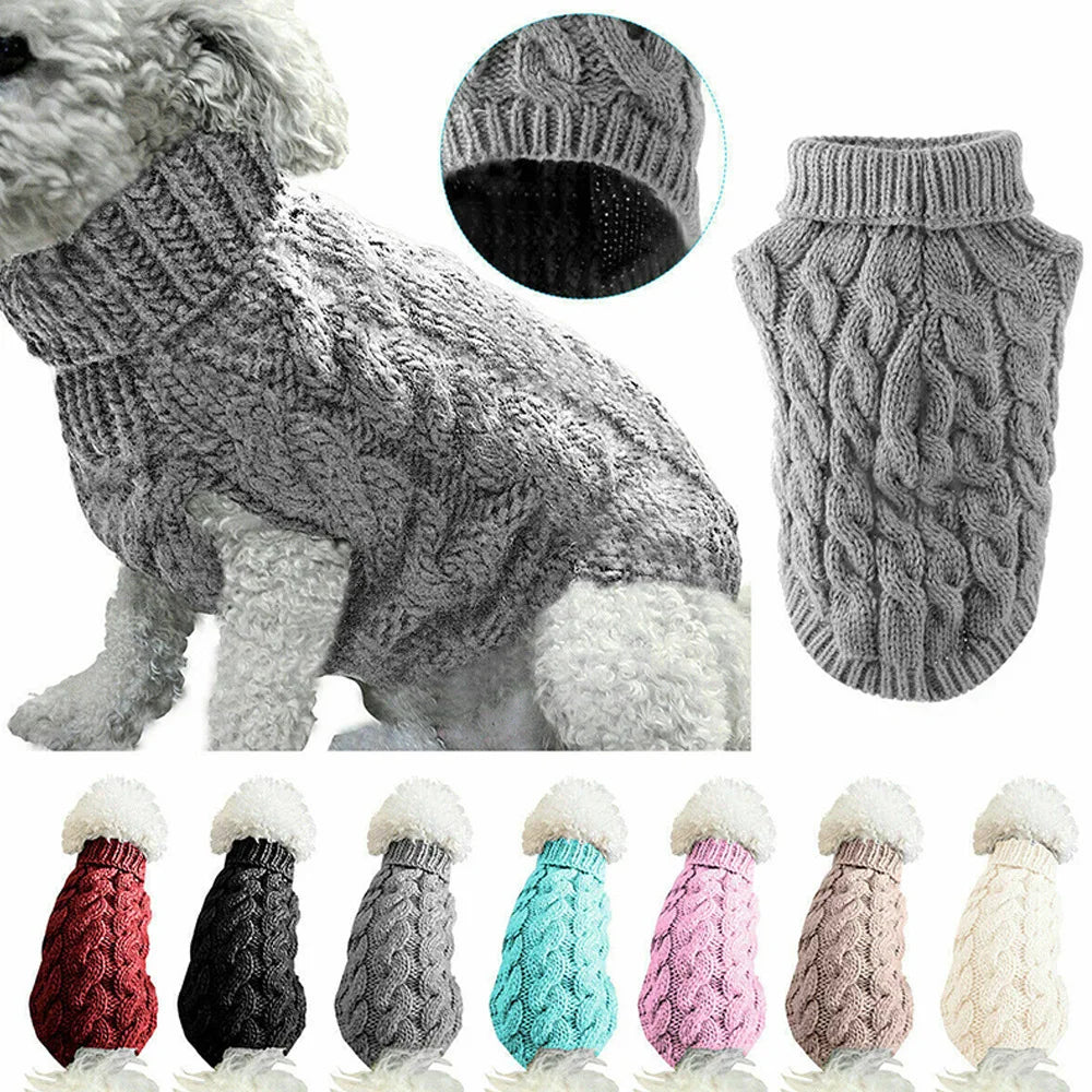 Cable Knit Jumper for Small Dogs