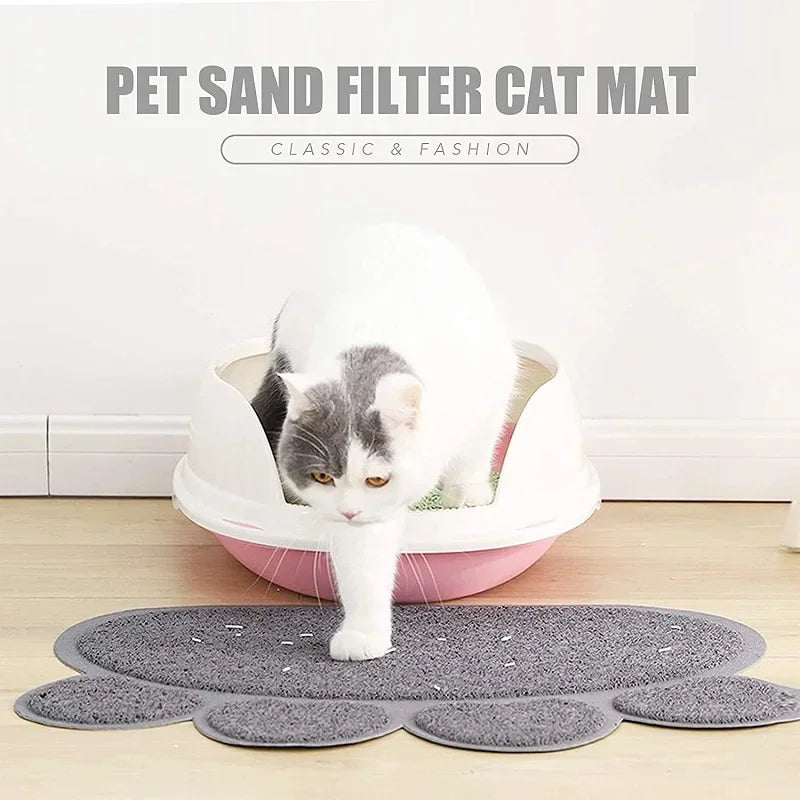 Paw-Shaped Litter Mat