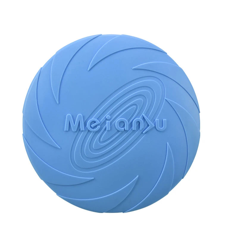 Soft Rubber Flying Disc for Dogs - Blue / 15 cm