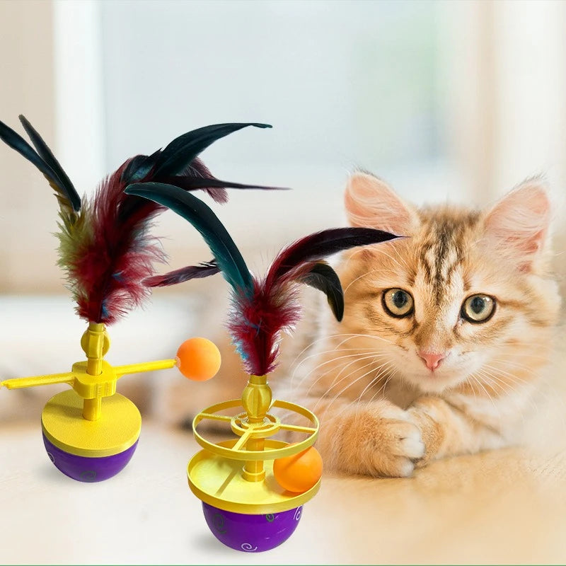 Feather Tumbler Cat Toy