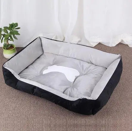 Square Dog Bed with Raised Sides - 1 / 66x48 cm