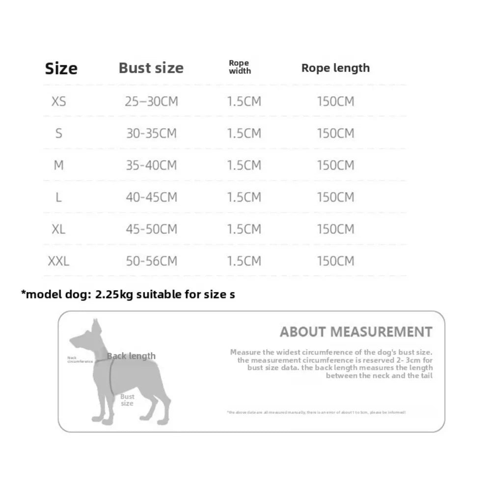 Soft Mesh Harness and Lead Set for Tiny Dogs