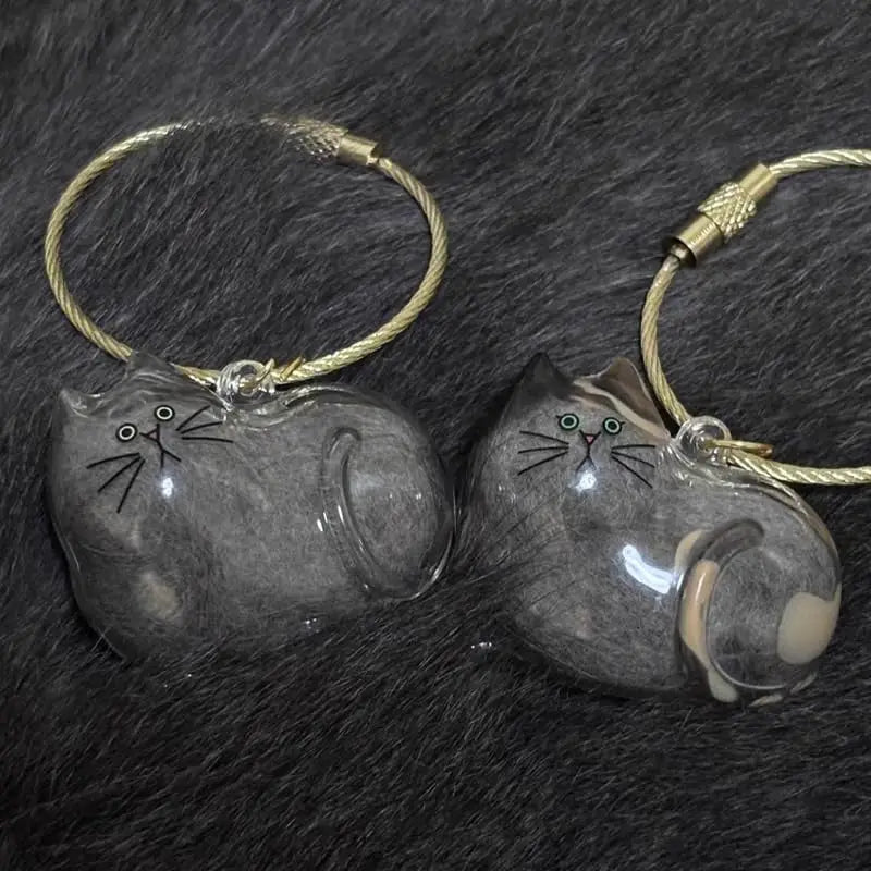 Resin Cat Fur Keepsake Charm