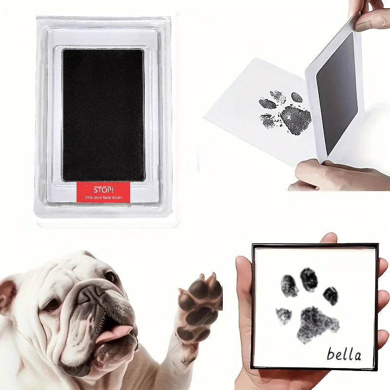 Inkless pet paw print keepsake kit