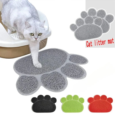 Paw-Shaped Litter Mat