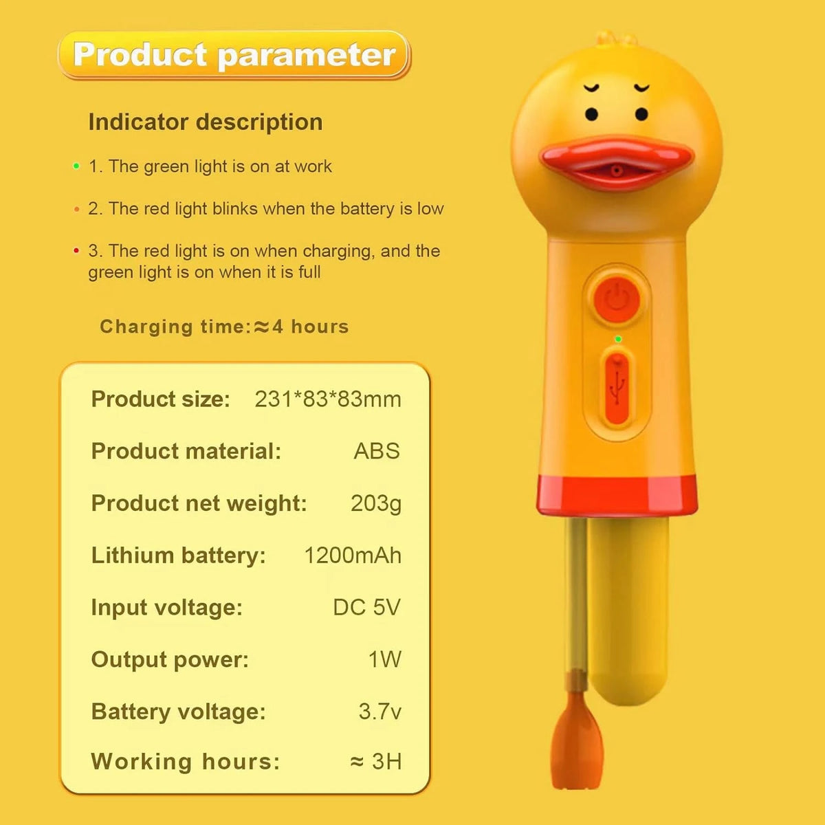 Duck Foam Dispenser for Pet Shampoo