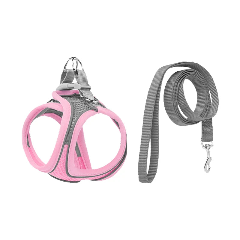 Breathable Escape-Proof Vest Harness - XS / Pink