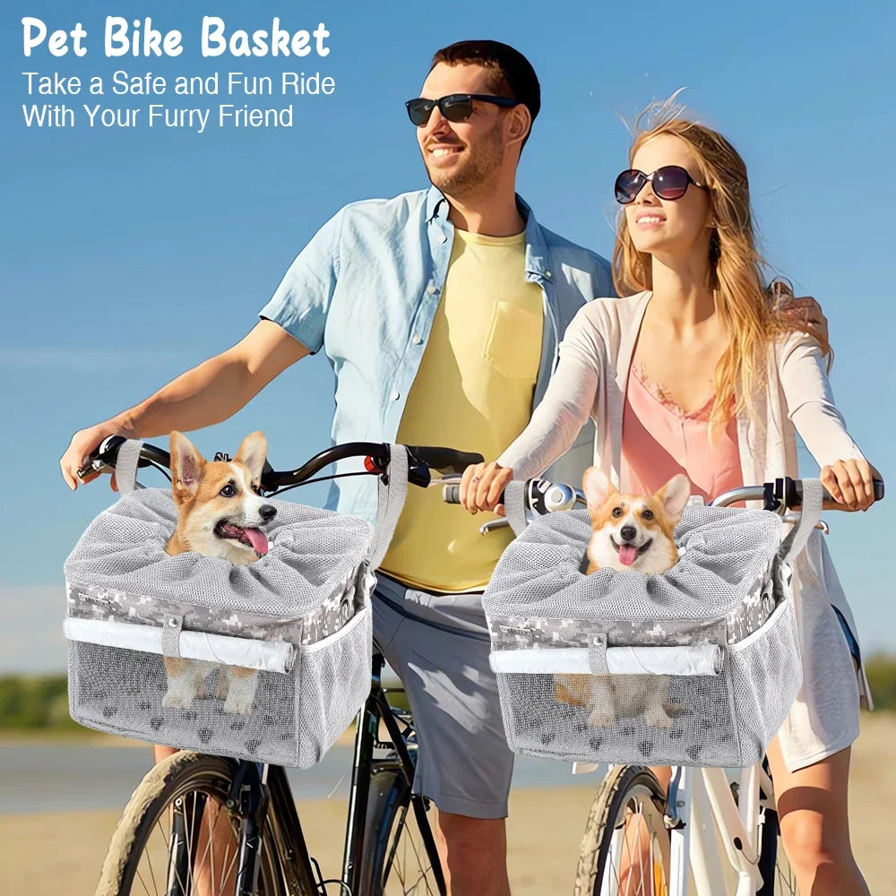 Expandable Pet Bike Basket and Backpack
