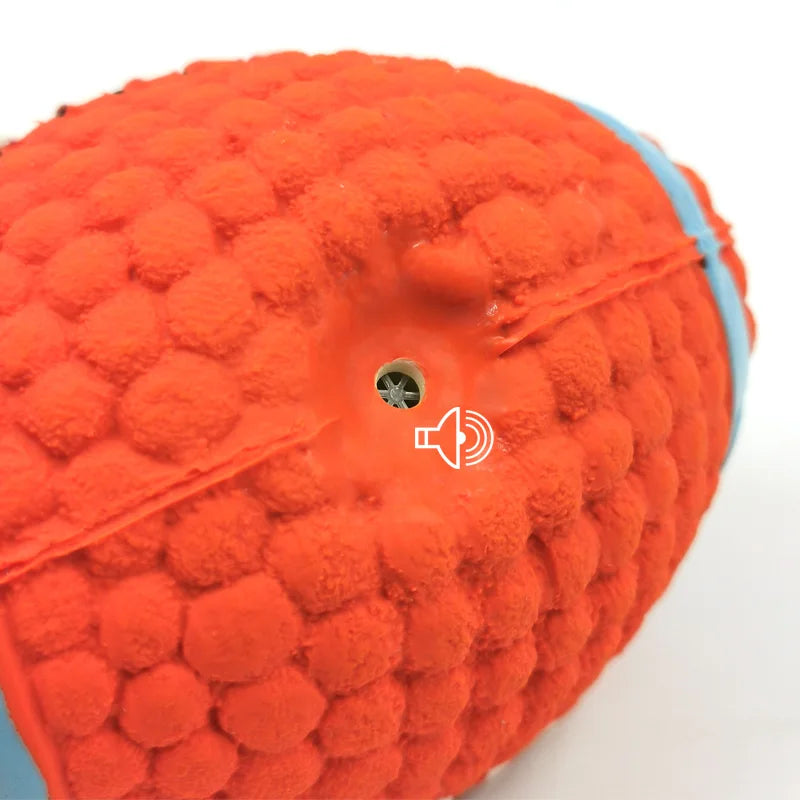 Squeaky Latex Rugby Ball for Dogs