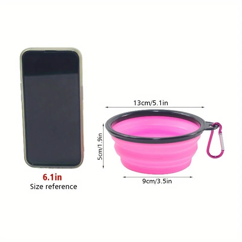 Collapsible Silicone Dog Travel Bowl